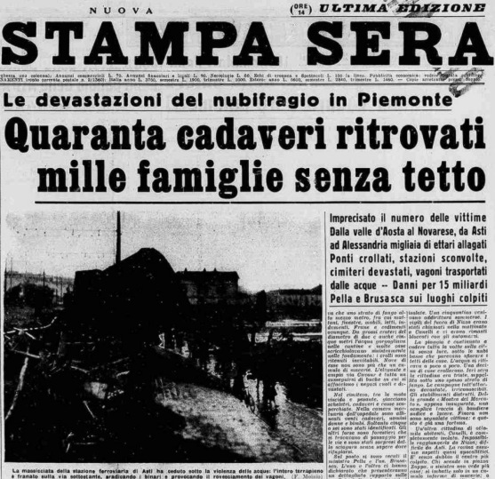 Alluvione del 1951 @ Murazzi del Po. Torino