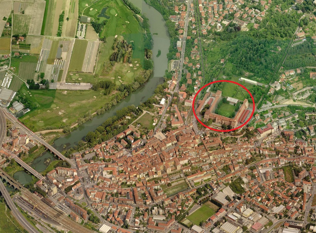 Vista aerea del Castello @ Castello di Moncalieri - residenze Sabaude