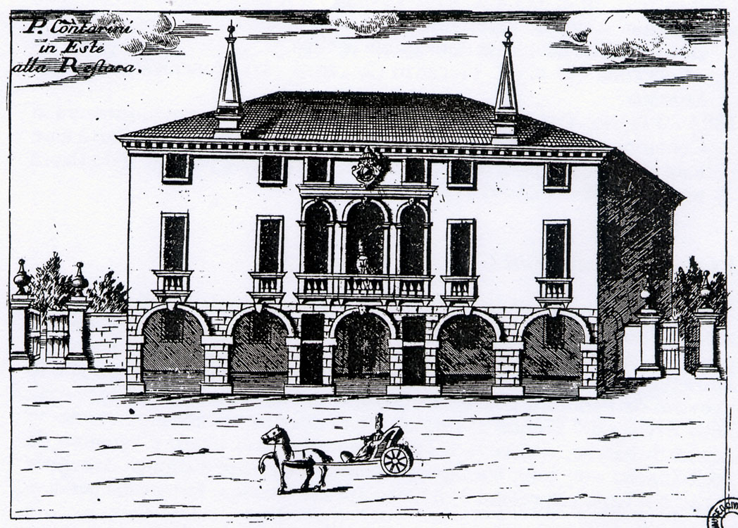 Incisione Coronelli, 1711 @ Palazzo Contarini (Ex-Sacro Cuore)