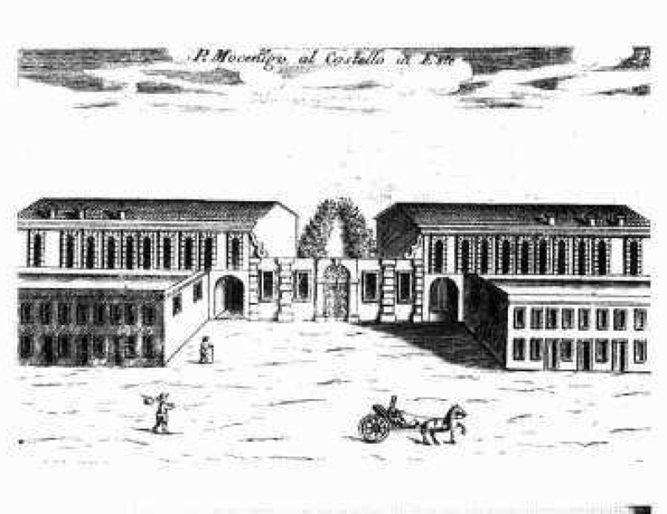 Il palazzo integro, ai primi del 1700 @ Palazzo Mocenigo