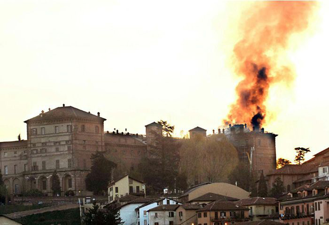 L'incendio del 2008 @ Castello di Moncalieri - residenze Sabaude