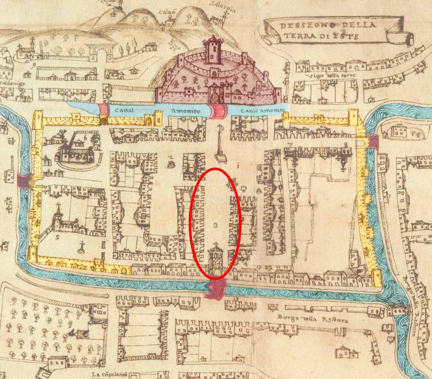 Dalla mappa Lonigo, 1546 @ Via Matteotti