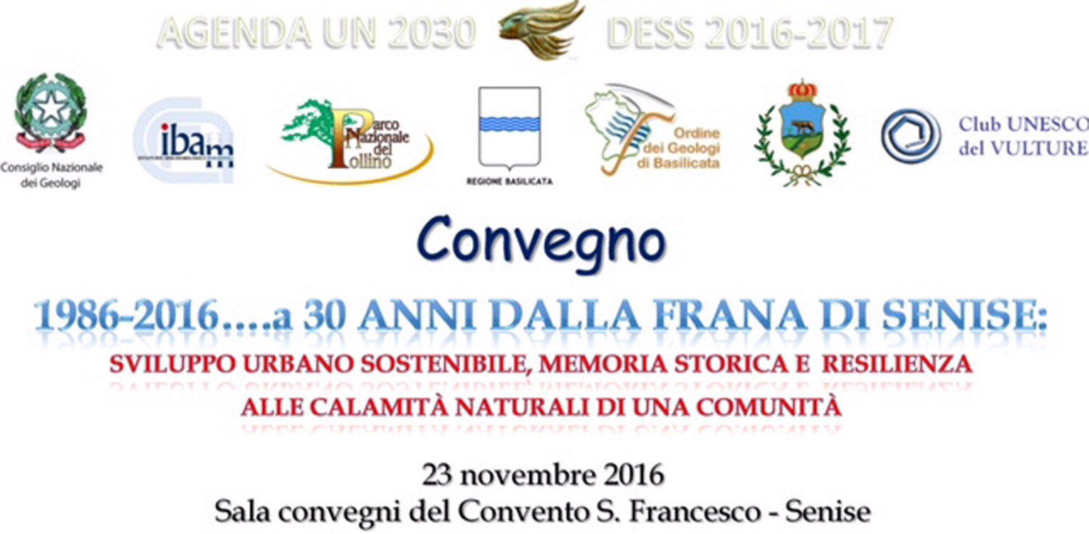Convegno 1986-2016 a 30 anni dalla franza di Senise @ Club per l'Unesco Vulture