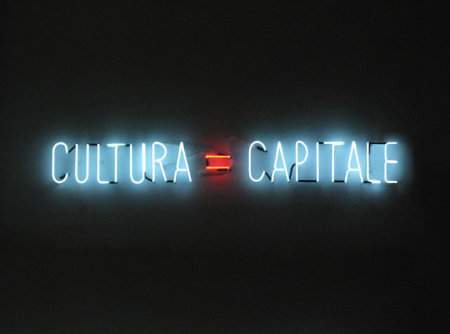 Alfredo Jaar. Cultura=Capitale. @ Piazza Carlo Alberto