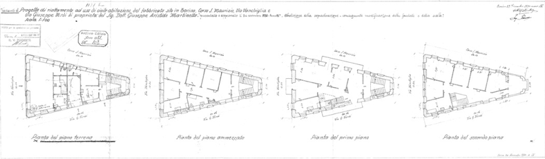 Planimetrie del condominio @ Palazzo Birago di Vische