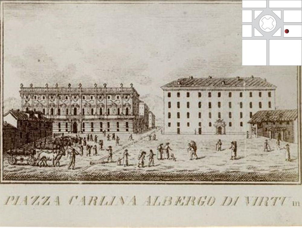 Albergo di Virtù @ Piazza Carlina (Carlo Emanuele II)
