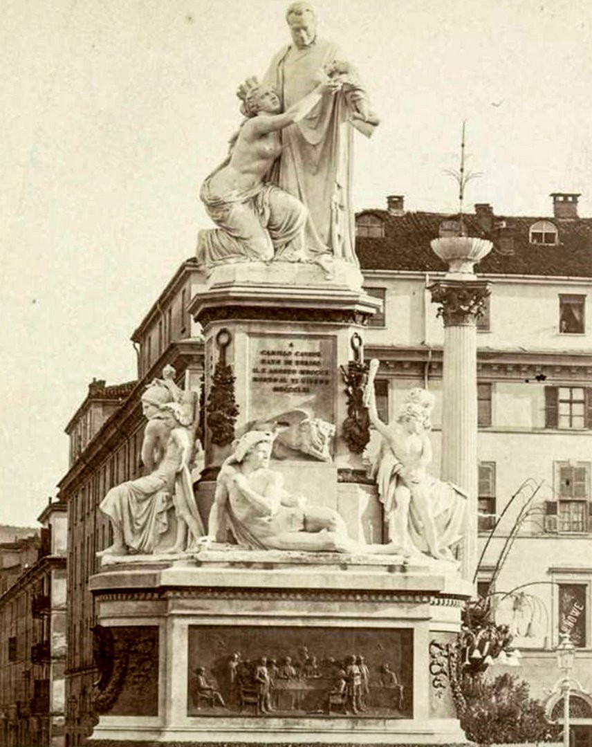 Cavour al posto di Carlo Emanuele II @ Piazza Carlina (Carlo Emanuele II)