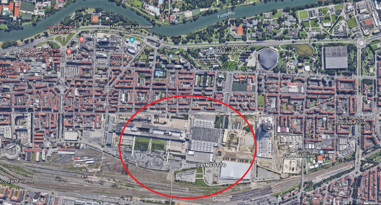 Zona Lingotto Torino Mappa Wallpaper