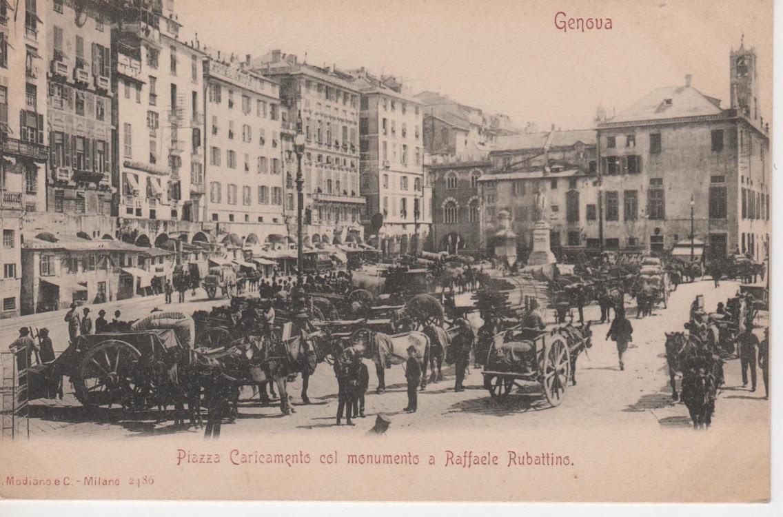 The 19th century square next to the palace @ Palazzo San Giorgio