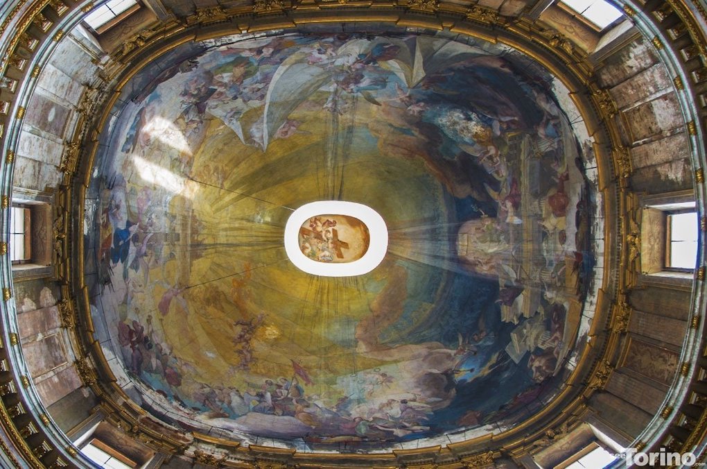 La facciata e gli affreschi dell'Ottocento @ Basilica Mauriziana