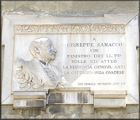 Il senatore Saracco impegnato per la sua città @ Monumento a Giuseppe Saracco
