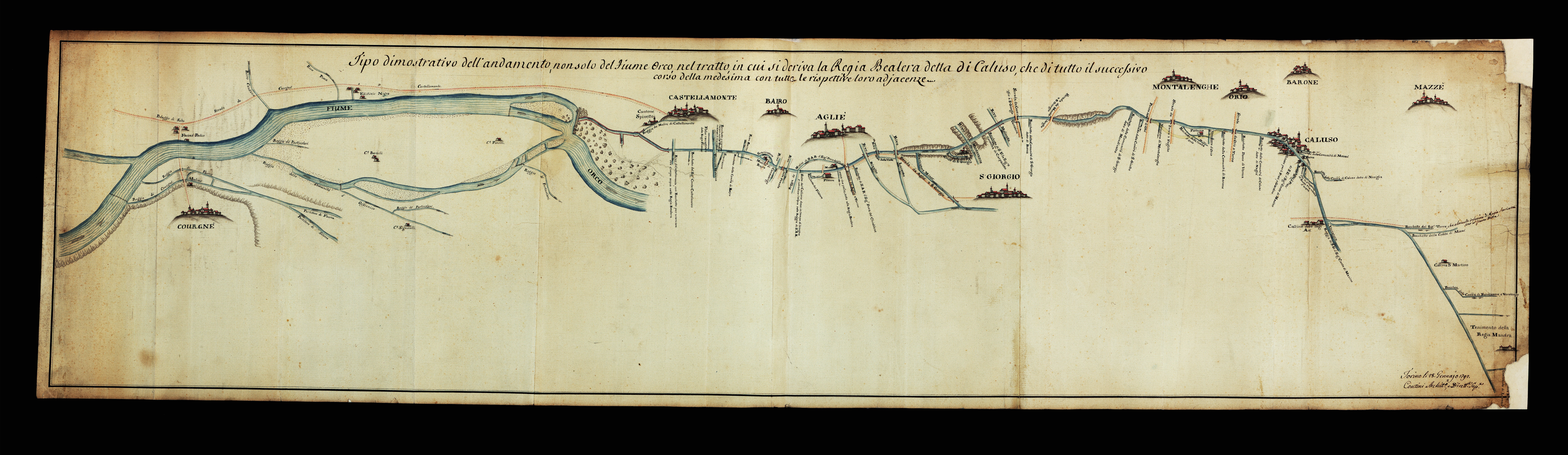Tipo dimostrativo del Canale di Caluso (1792) @ Canale di Caluso