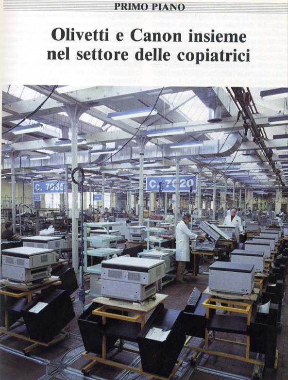 Joinventure Olivetti Canon @ Ex Stabilimento Olivetti