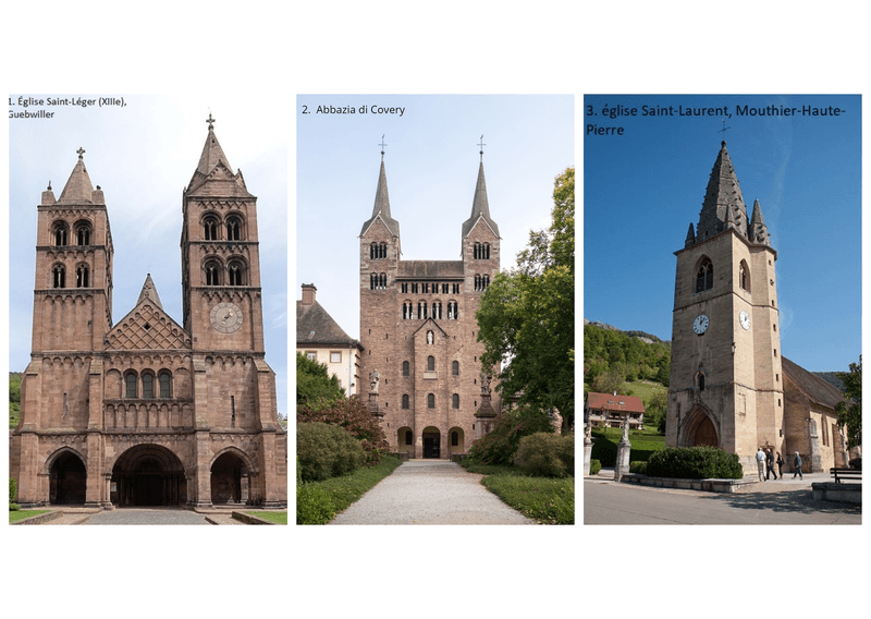 L’influenza stilistica architettonica francese: l’impianto della chiesa Clocher-porche @ Chiesa dei Santi Pietro e Paolo