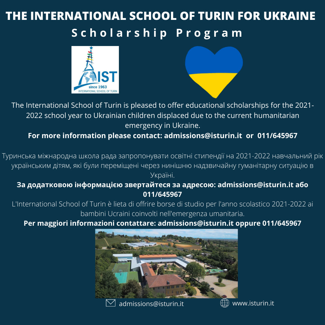 The International School of Turin for Ukraine @ The International School of Turin