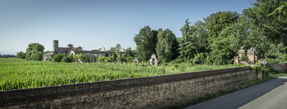 Un parco imponente proteso sui campi @ Villa Contarini detta Serraglio