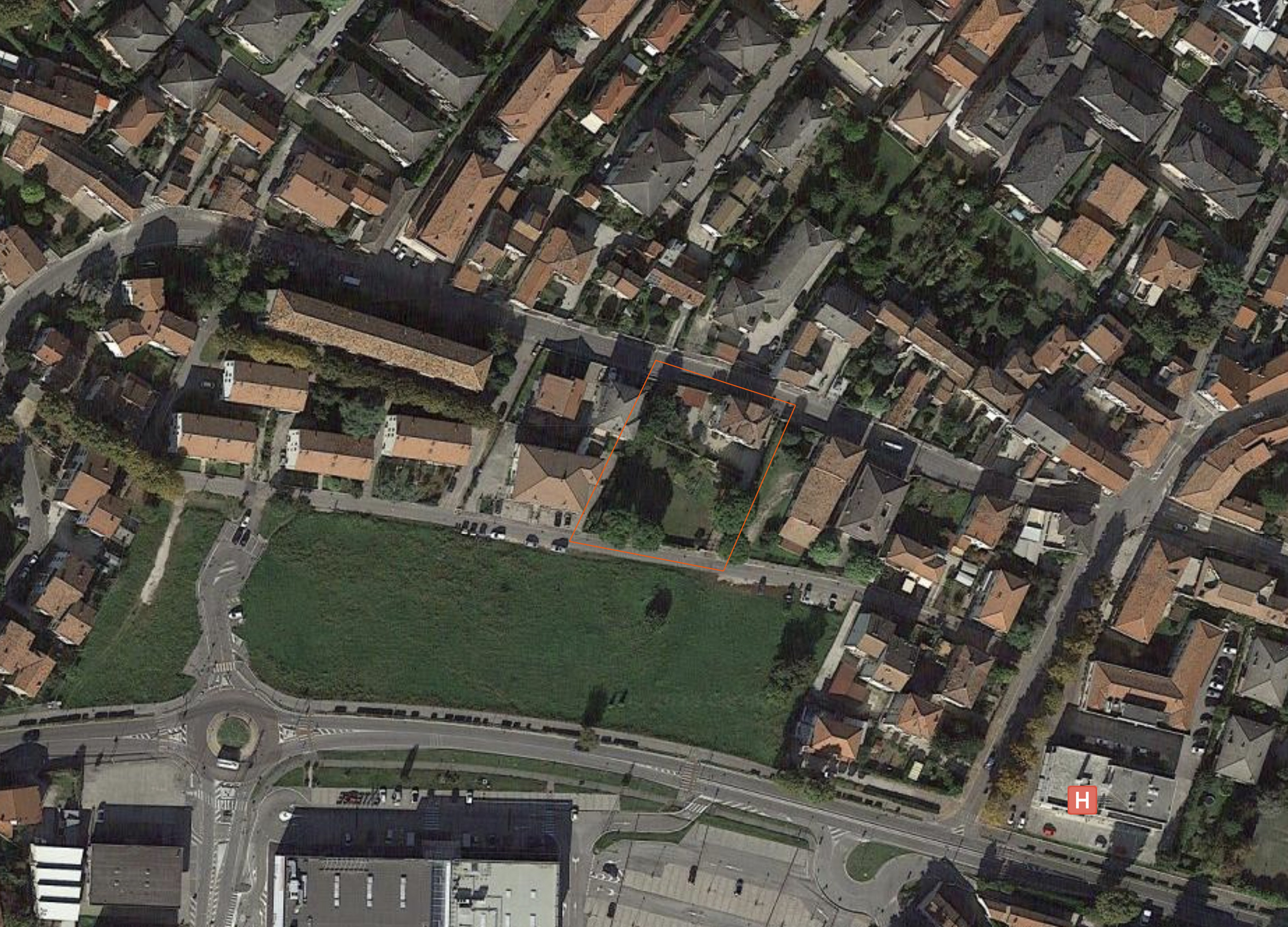 Gradenigo visto da Google Earth @ Villa Gradenigo Capodaglio Barbiero