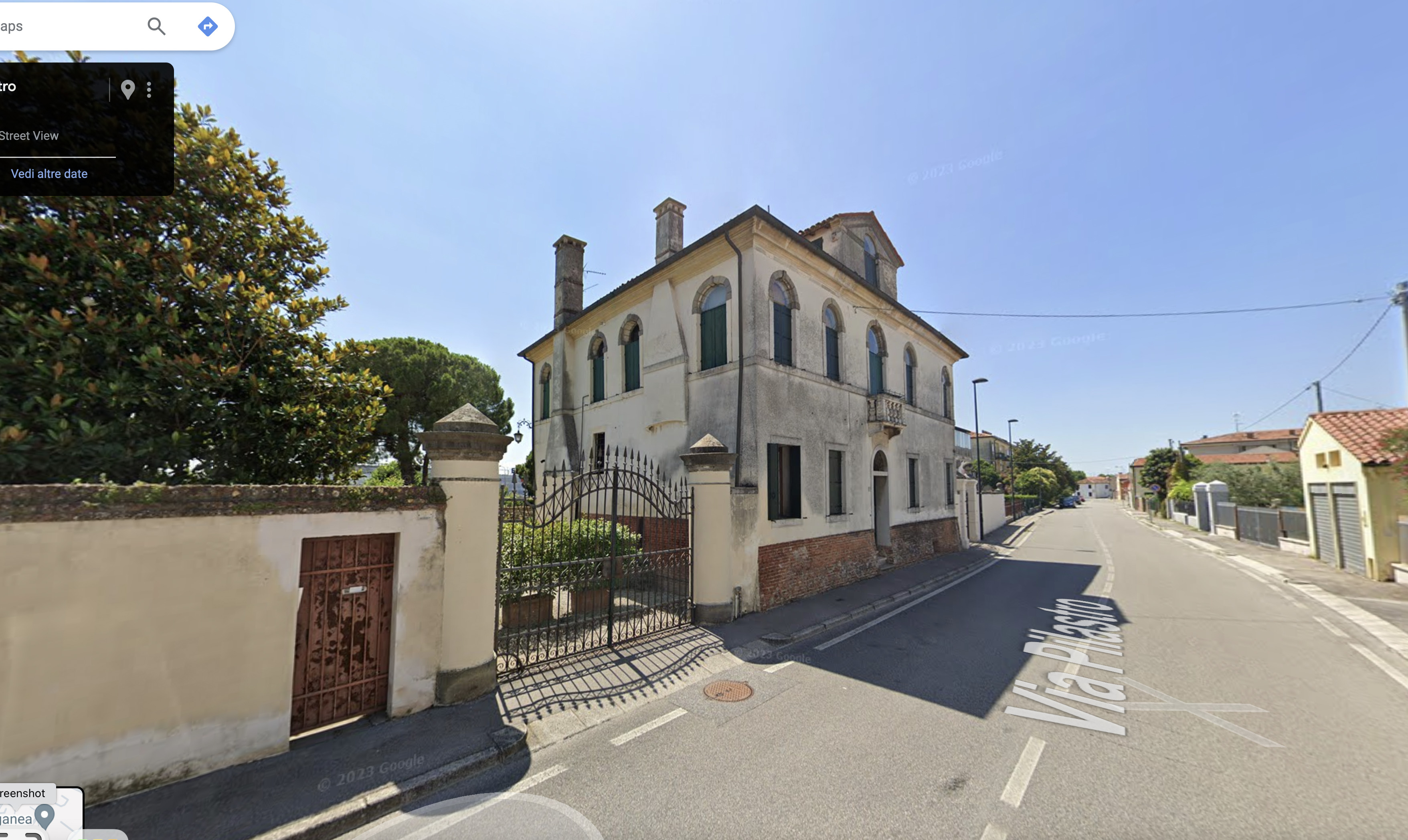 Gradenigo esterno da Google Maps @ Villa Gradenigo Capodaglio Barbiero