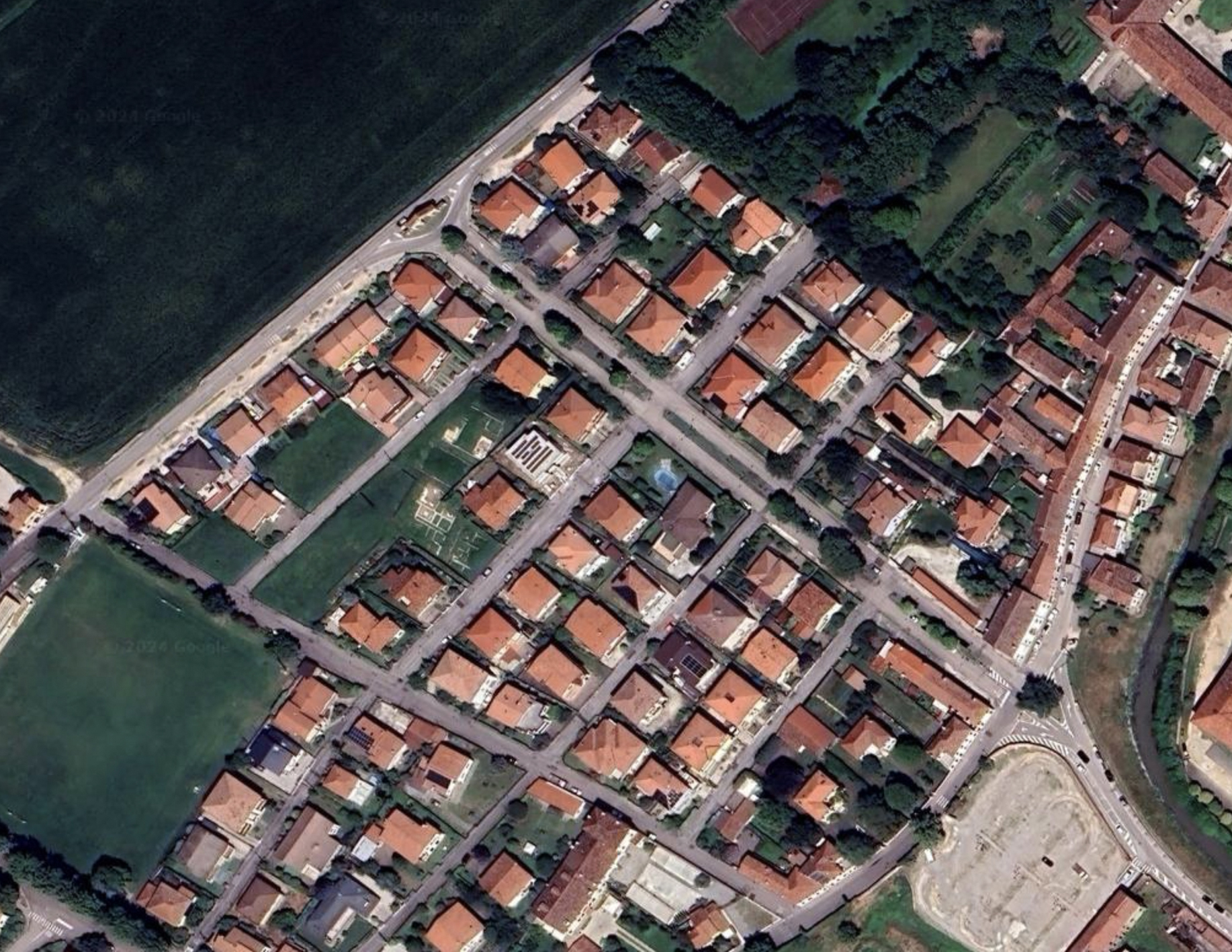 2024 _ Immagine da Google Maps @ Luogo della Villa e brolo Bragadin