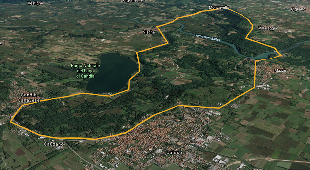 A circuit of 110 km @ Sentiero delle pietre bianche