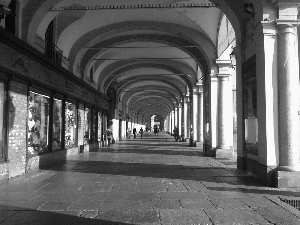 I portici in Piazza san Carlo @ Piazza San Carlo