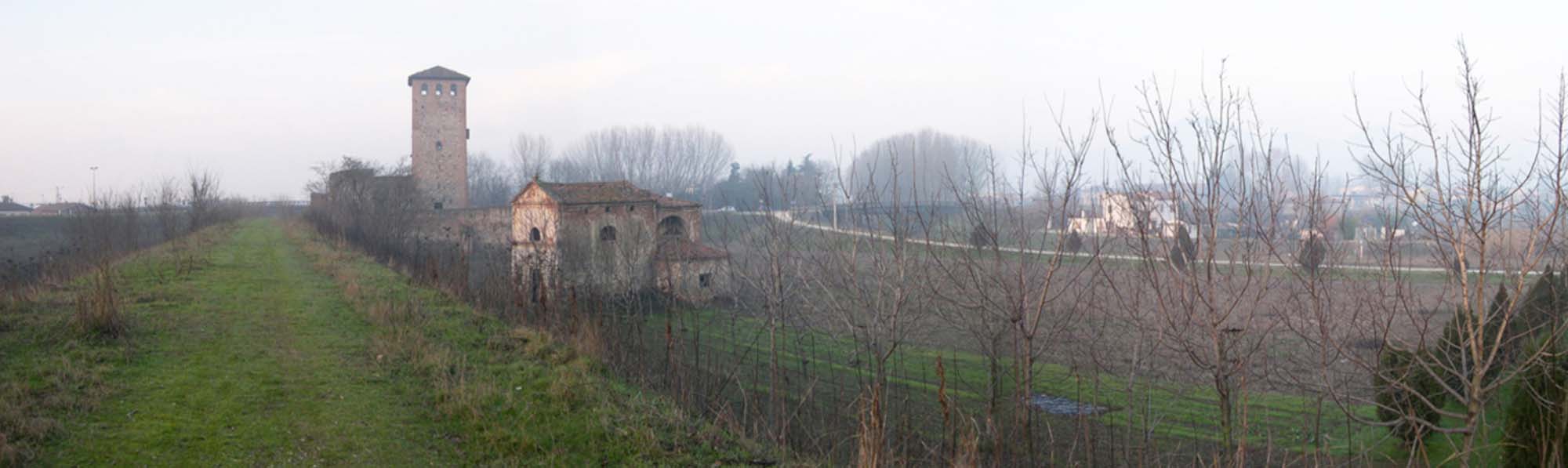 Rocca e S.Bartolomeo da sud @ Rocca di Ponte della Torre