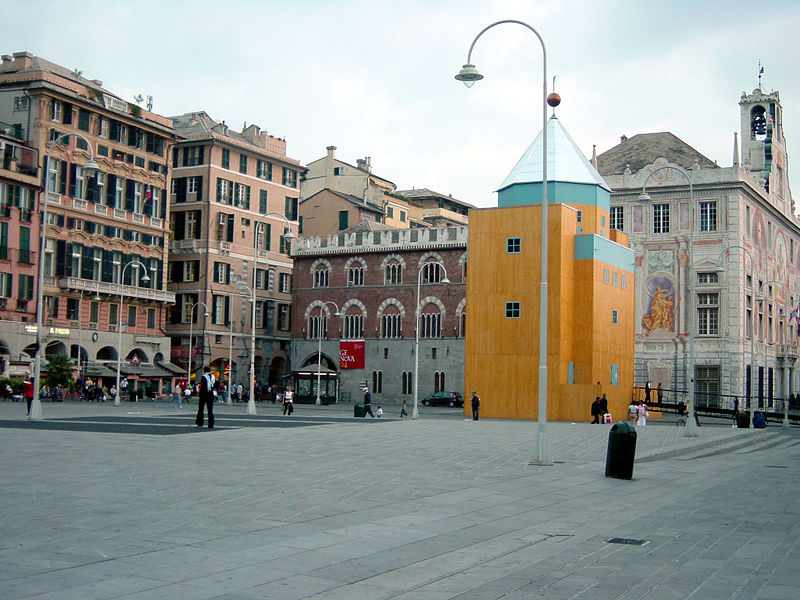 Aldo Rossi in piazza Caricamento @ Piazza Caricamento